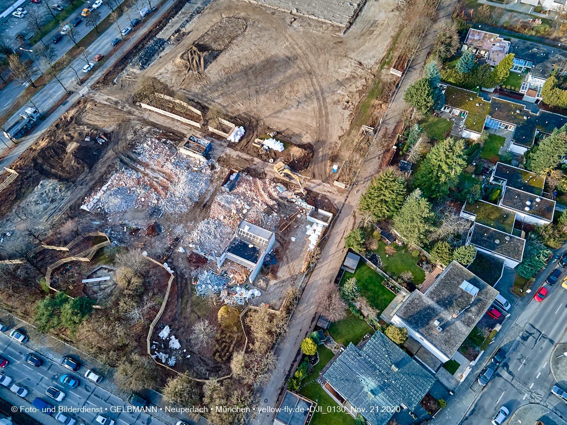 21.11.2020 - Bauplatz der Grundschule in Neuperlach in München